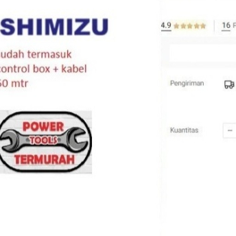 

Pompa Celup 1 HP SHIMIZU SS-418K Submersible 4" Satelit Tanam SS418