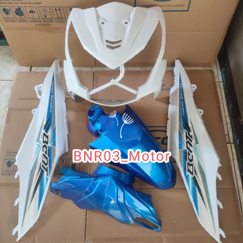 Cover Body Halus Motor Honda Beat Fi Esp 2015-2016 Stater Halus Plus Striping