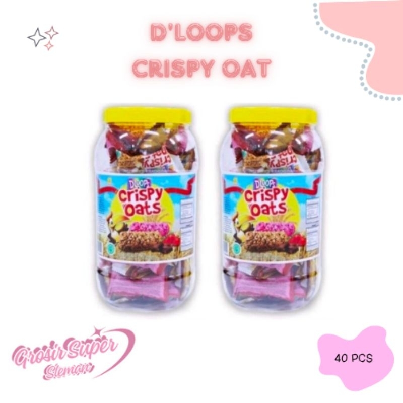 

D'Loops Crispy Oat Toples isi 40 Pcs