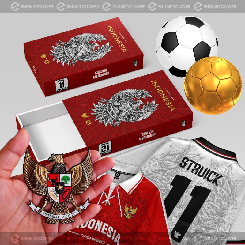 JERSEY TIMNAS FANTASY, JERSEY VINTAGE RETRO, JERSEY FANTASY TIMNAS INDONESIA (HOME - AWAY SUPPORTER)