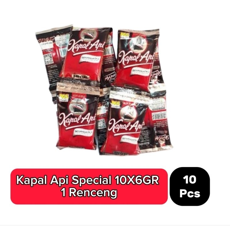 

Kopi Bubuk | Kapal Api Special 10X6gr Tanpa Gula | 1 Renceng (10pcs)