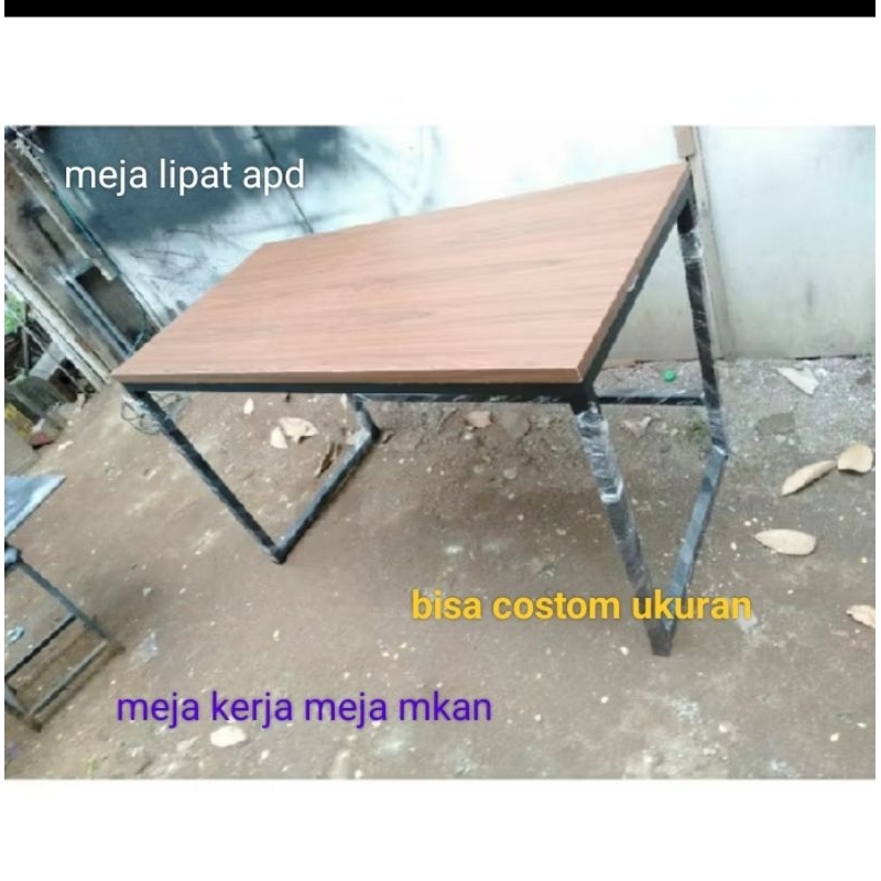 meja kerja/meja mkan ukuran 150 140x 70 60x75