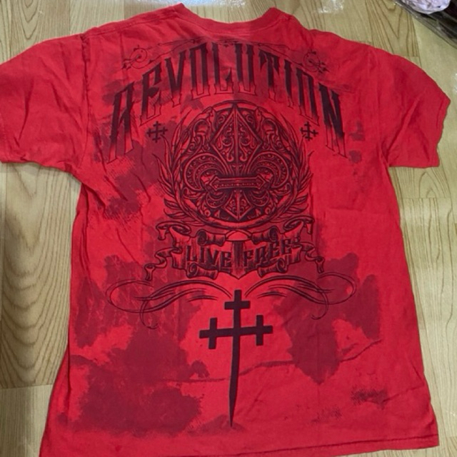 True Religion Y2k sk8 Guadalupe Vintage USA Metal Rock Rare Street wear Oversized T-shirt Cross Goth