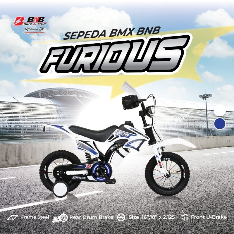 Sepeda anak Trail BNB BMX 12 inch Furious sepeda bmx trail