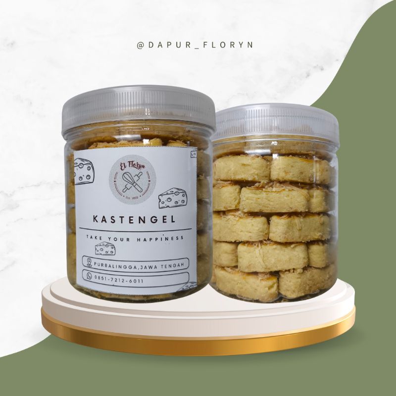 

Kue Kering Lebaran Kastengel Keju Kemasan Toples Tabung 600ml