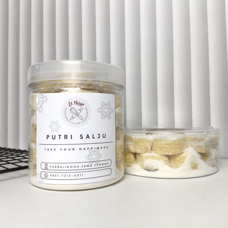 

Kue Kering Lebaran Putri Salju Kemasan Toples Tabung 600ml
