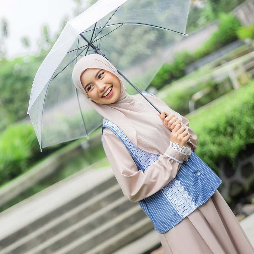 Aqeela Dress by Jilbrave Official Gamis Lebaran Vest 2 in 1 Aksen Renda