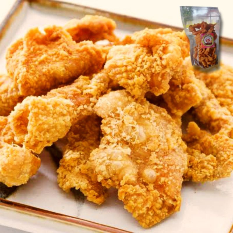 

Keripik Kerupuk Kulit Ayam Krispy Gurih Pedas Original 40 Gram