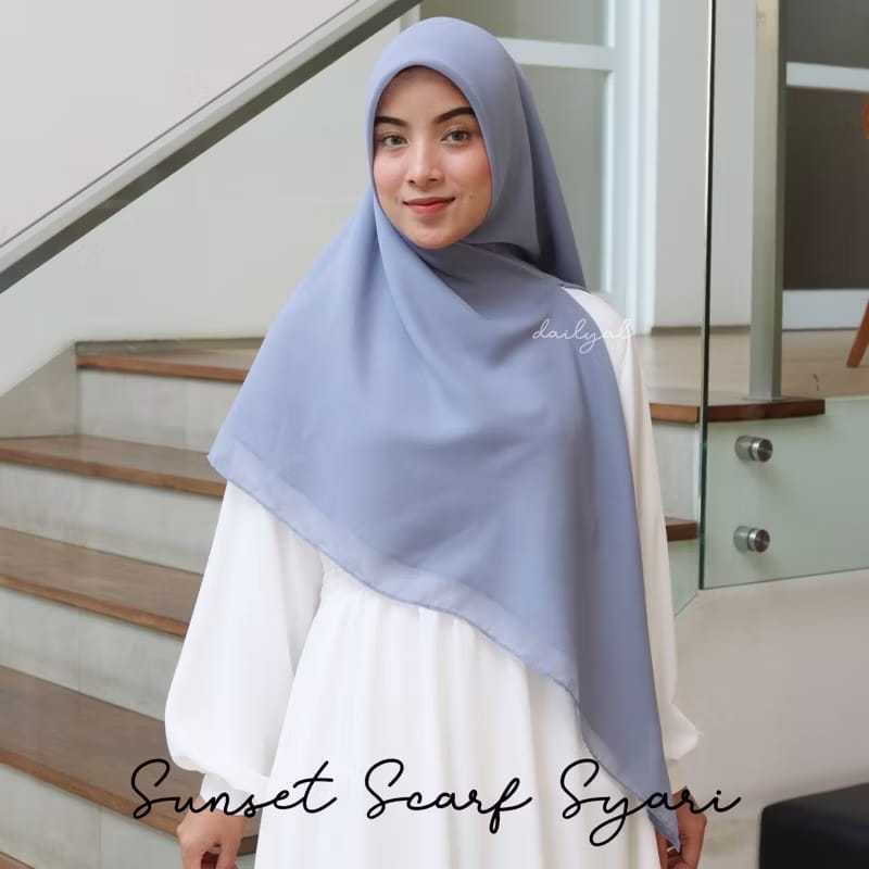 Sunset Scarf | Humaira Scarf size Jumbo Hijab Syari by Dailyal Official