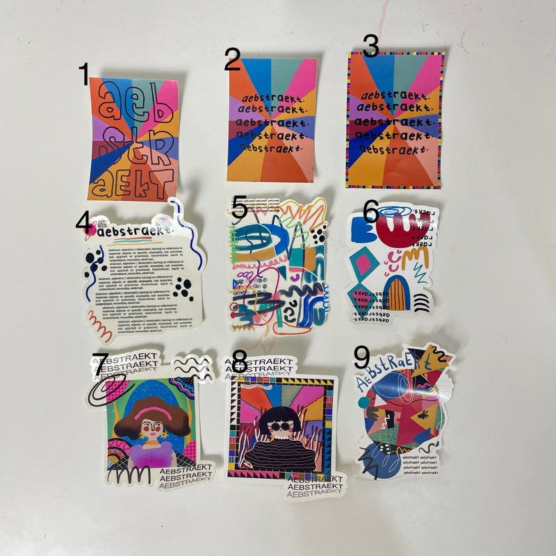

Aebs Artwork - Sticker Abstract