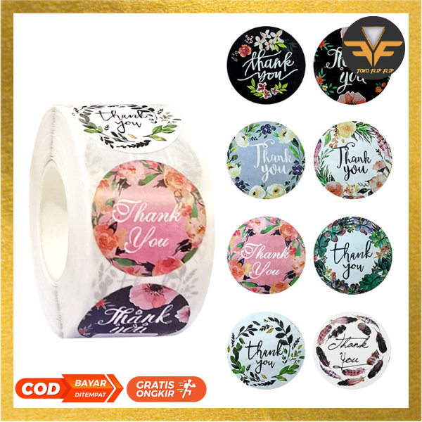 

Stiker Thank You Roll Isi 500 PCS / Label Tempel Thank You / Sticker Tempel Gulung Label Amplop