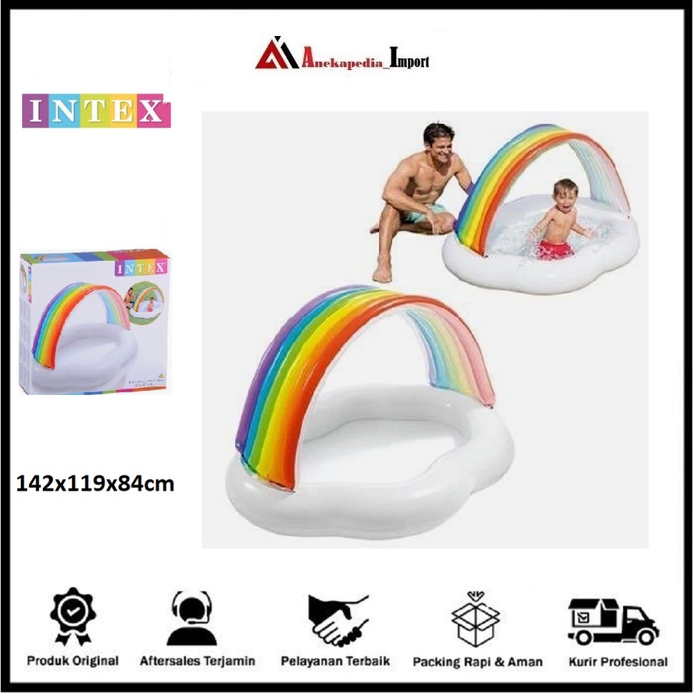 Intex Kolam Renang - Intex Kolam Anak - Kolam Rainbow 57141 - Kolam - Kolam Anak