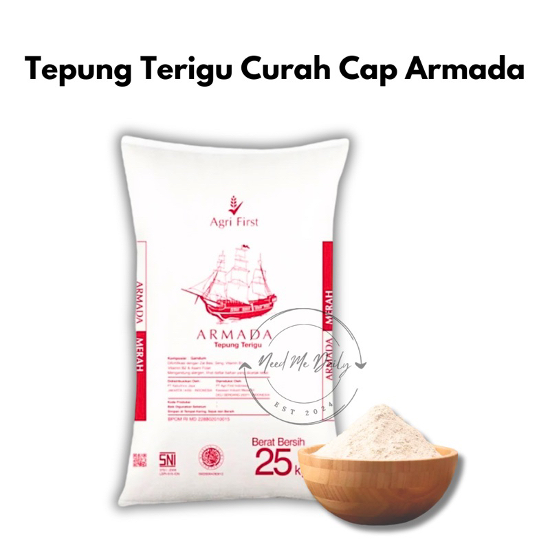 

Armada Merah Tepung Terigu 1 Kg | Tepung Roti Repack