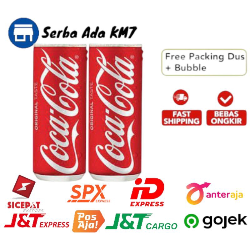 

1PCS/KALENG MINUMAN COCA COLA 250ML UKURAN SLIME