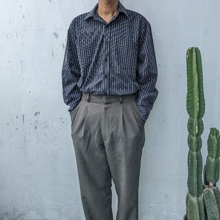 KEMEJA PANJANG STRIPE HARDY AMIES