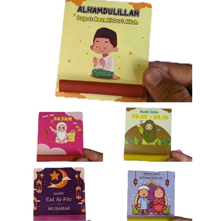 

1pc Amplop Lebaran Sedotan Angpau Model Selip Sedotan 1PCS Karakter Anak Muslim Sholeh Sholihah Hari Raya Idul Fitri per biji sudah termasuk plastik seal opp Motif dikirim random