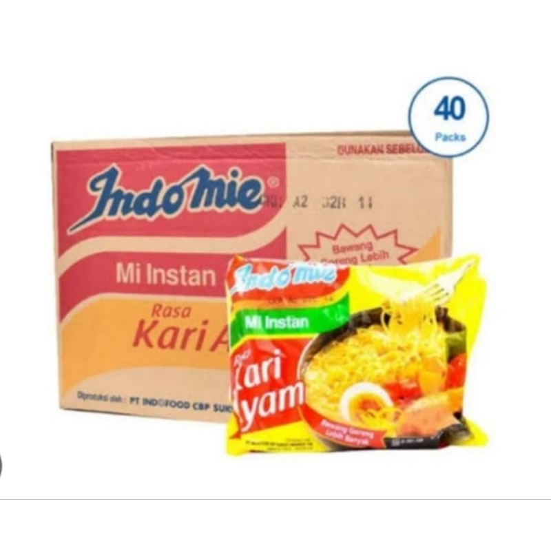 

INDOMIE GORENG CABAI BUBUK DAN KARI AYAM 1 DUS ISI 40PCS