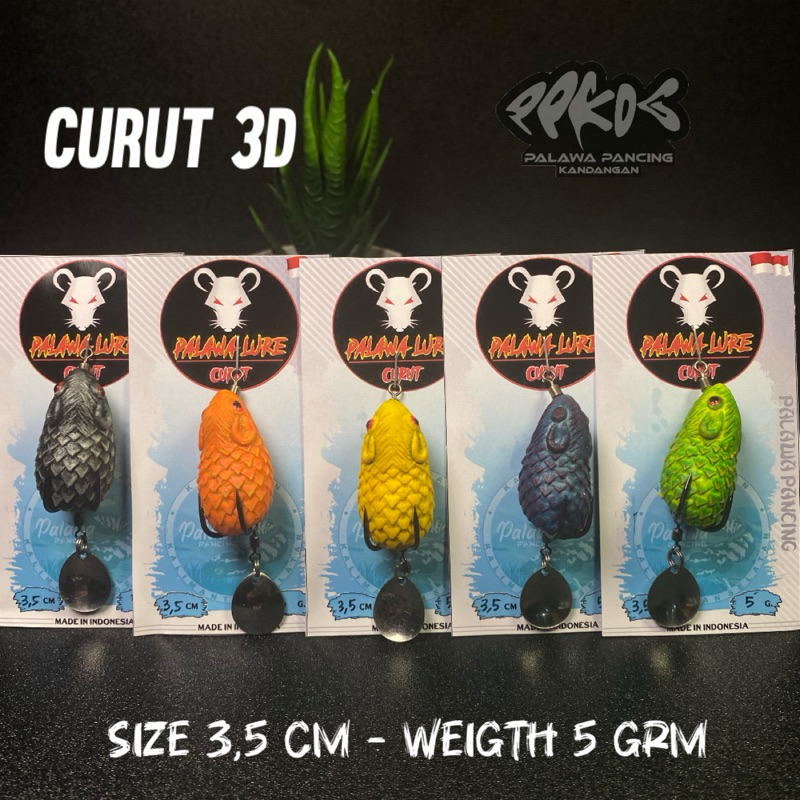 SoftFrog / Soft Frog Curut palawa 3D lure Gabus