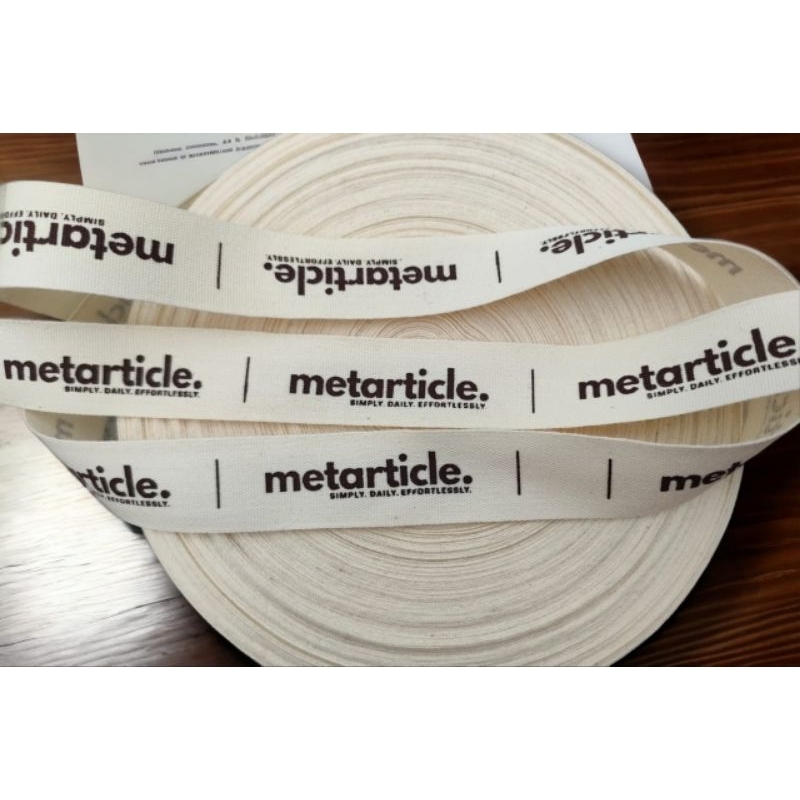 

label piterban lembut bahan katun piterban custom piterban katun