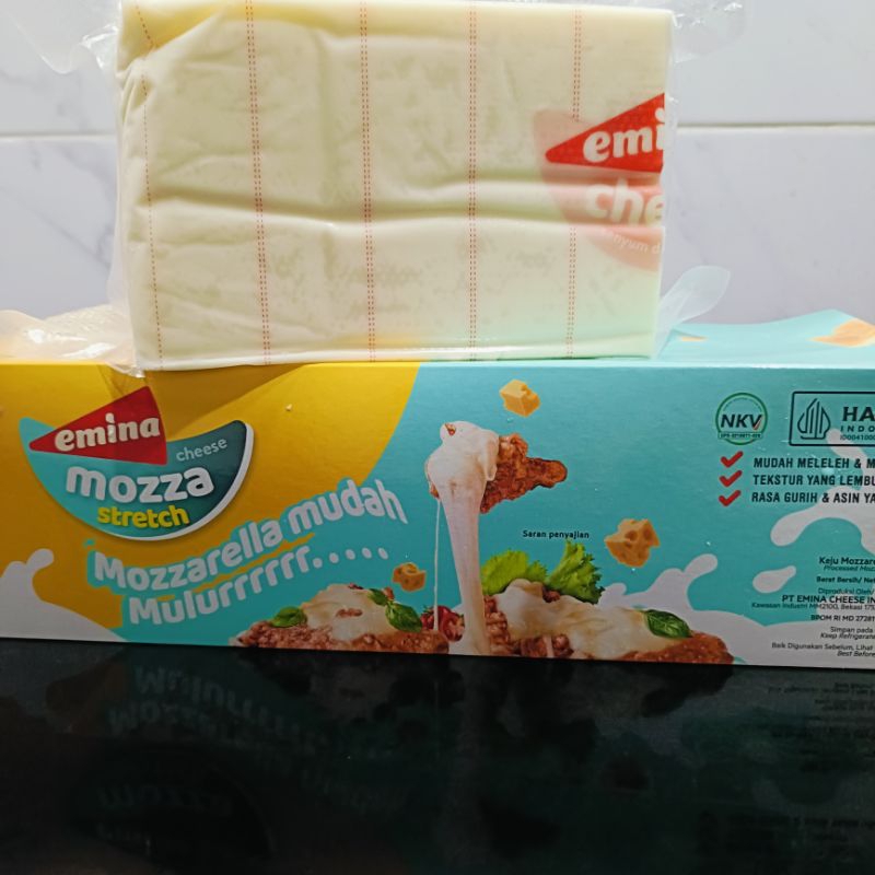 

Emina Mozzarella Strecht 1Kg (Repack) / Keju Mozarella