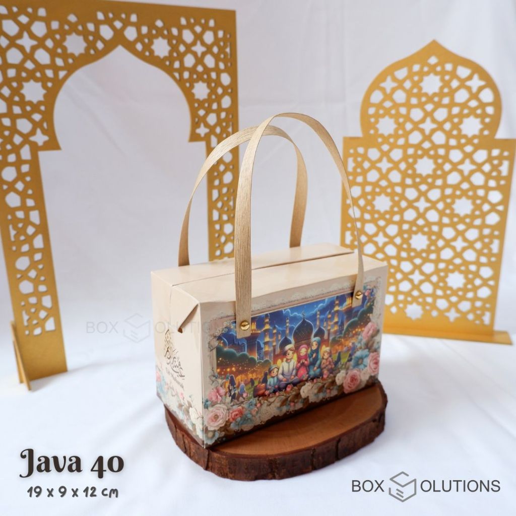 

box java 40 lebaran / box toples idul fitri / box hampers eid - 19x9x12 cm