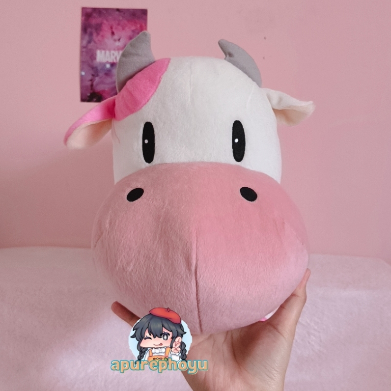 Boneka Story of Seasons Strawberry Milk Cow Harvest Moon Ranch Monogatari Big Plush