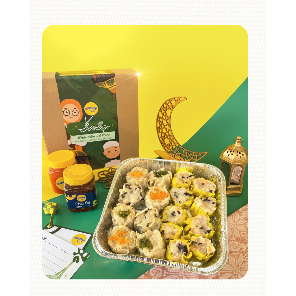 HAMPERS LEBARAN DIMSUM MIX AYAM UDANG  + CHILI OIL/ PARCEL EID HAMPERS DIMSUM/ PARCEL LEBARAN 2025