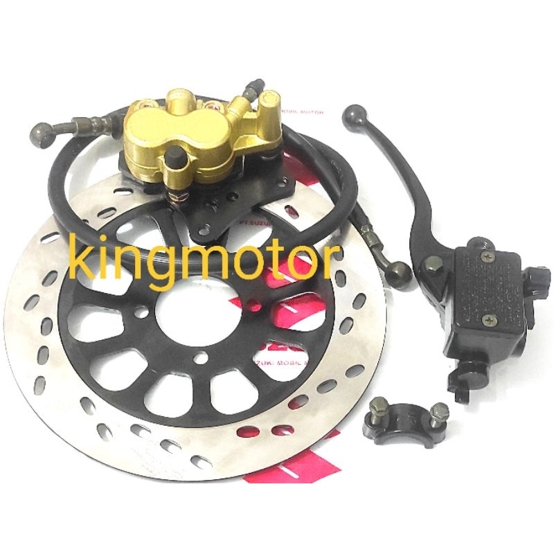 4item piringan cakram+kaliper+master rem+selang rem depan suzuki Tornado