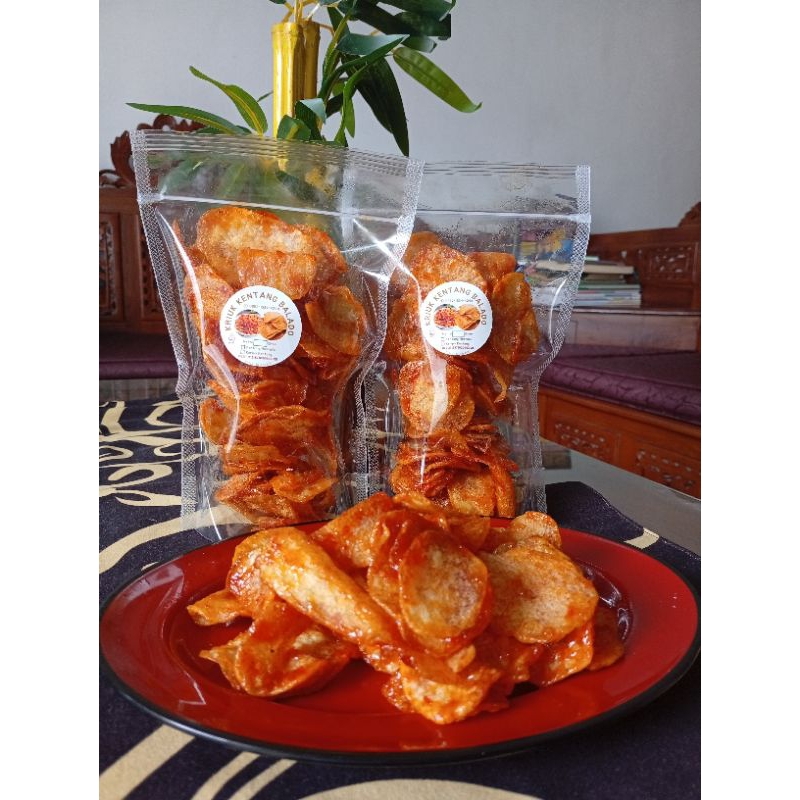 

Bikin nagih!!! keripik kentang Balado pedas manis 125 gr