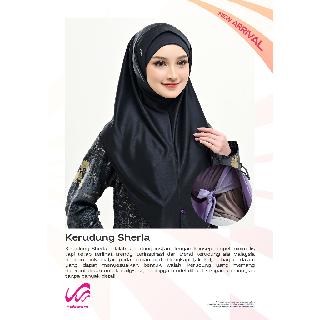 RABBANI ORI - New Kerudung Instan Dewasa Rabbani Kerudung Sherla