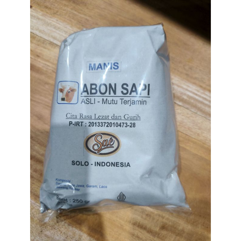 

ABON SAPI SAE/OLEH-OLEH KHAS SOLO/ASLI COKRO/250G/FAST MOVING