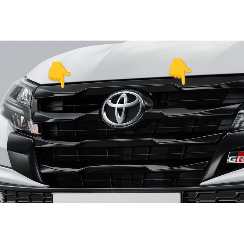 List Lis Chrome Grill Bemper depan all new Rush GR 2024 original