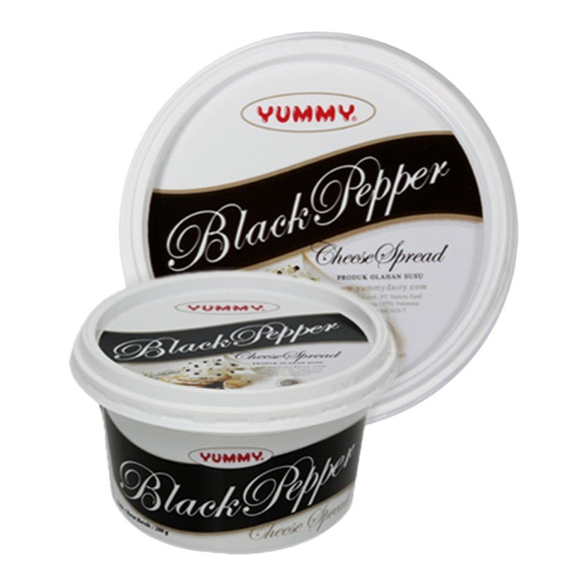 

Black pepper Cheese Yummy / Keju Lada Hitam Yummy - 200 Gram