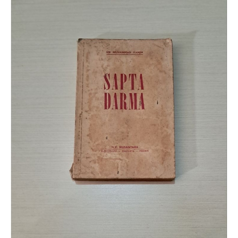 SAPTA DARMA CET. 1957 - MR. MUHAMMAD YAMIN