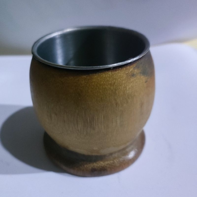 Kerajinan Gelas Bambu polos