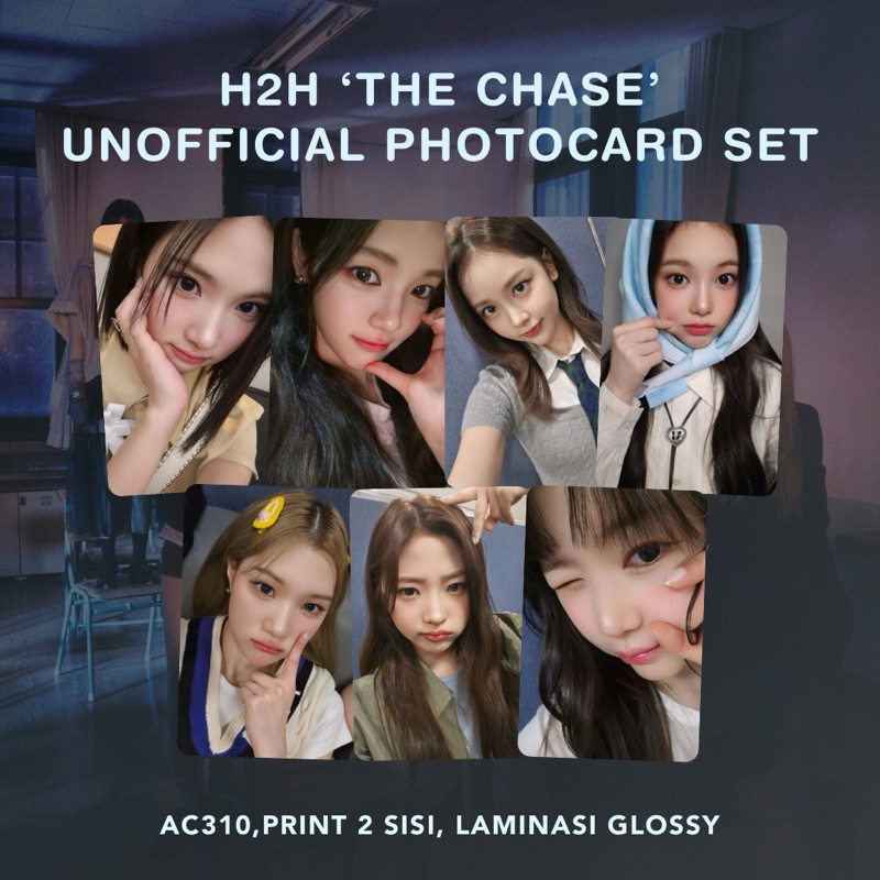 [SET] HEART2HEARTS H2H ‘THE CHASE’ ERA Unofficial Photocard Set Carmen Jiwoo Yuha Stella Juun A-na Y