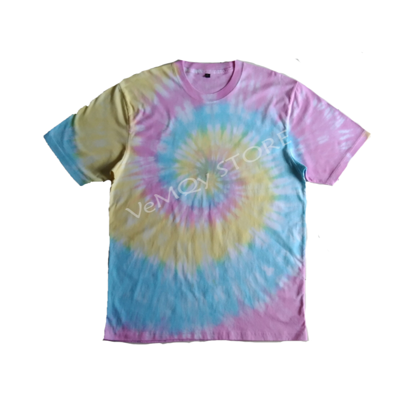 KAOS TIE DYE SOFT SPIRAL RAINBOW / PRIA WANITA / LENGAN PENDEK / LENGAN PANJANG / PREMIUM QUALITY