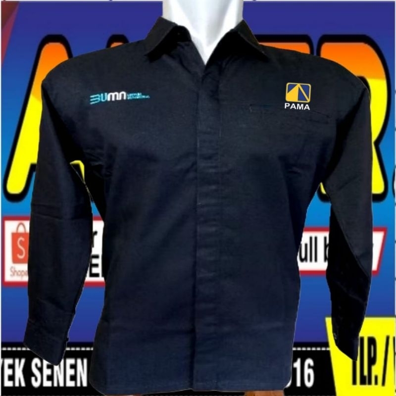 kantong 1 kemeja PT PAMA baju PT PAMA seragam PT PAMA Pdh PT PAMA kemeja kerja PT PAMA baju kerja PT