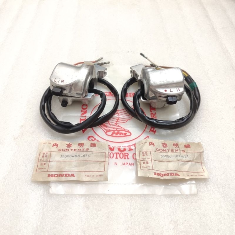 holder sakelar saklar kiri kanan honda CB100 CB125 CB125S CL100 CL125 CL125S original japan