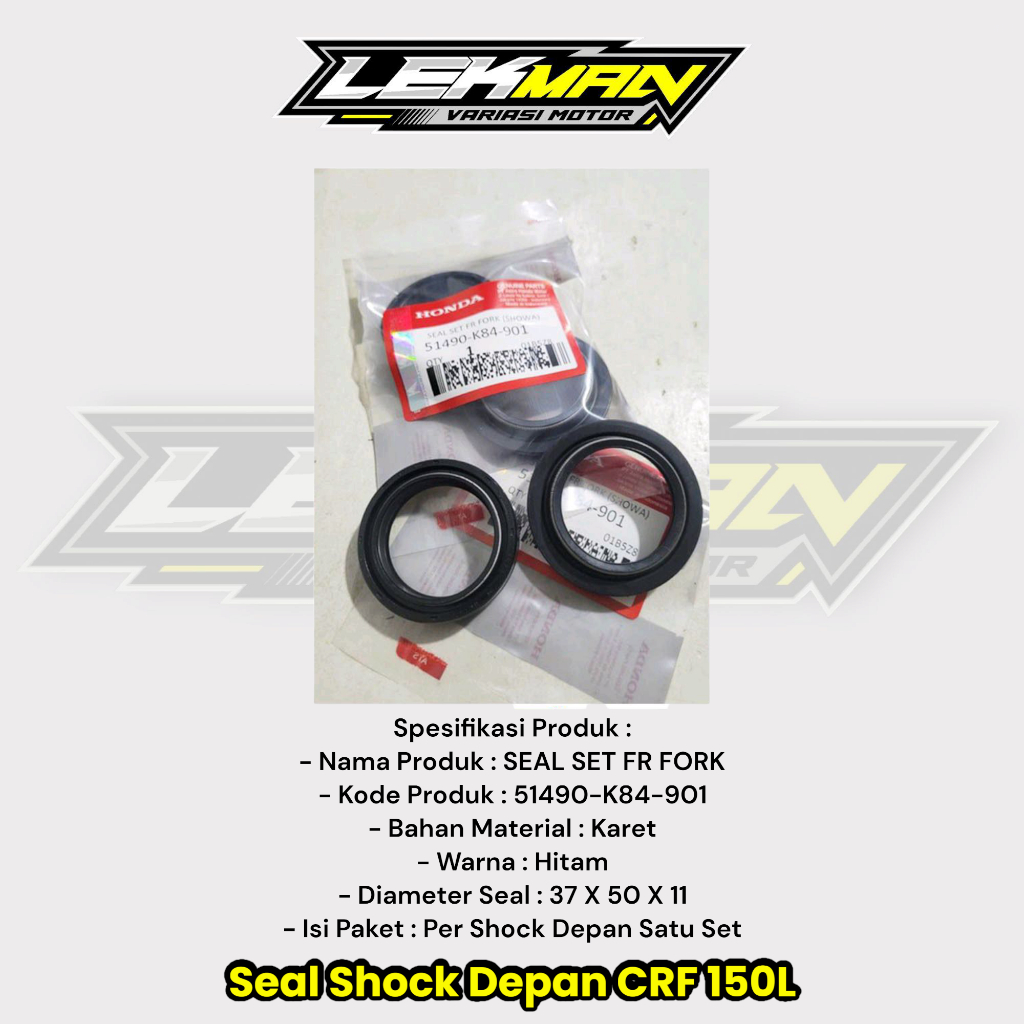Seal Shock Depan CRF Seal Shock CB150R USD Satu Set 51490-K84-901 PNP CRF 150 CB150R USD CBR 150 CBR