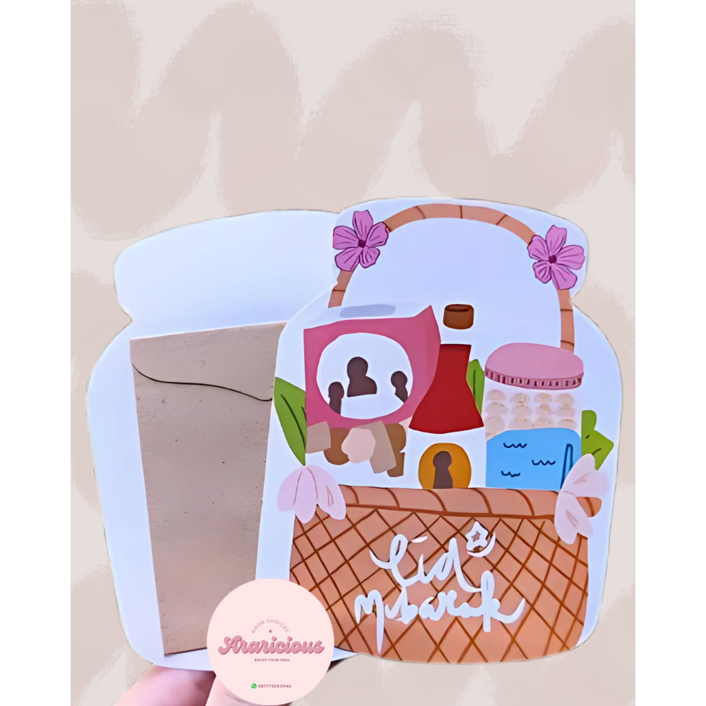 

ISI 5 PCS - AMPLOP LEBARAN 3D 2025 TERBARU | DESAIN UNIK & LUCU (KERANJANG KUE)