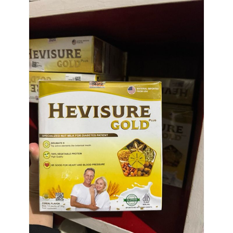 

HEVISURE GOLD SUSU HERBAL MENORMALKAN GULA DARAH DIABETES HEVISURE ASLI