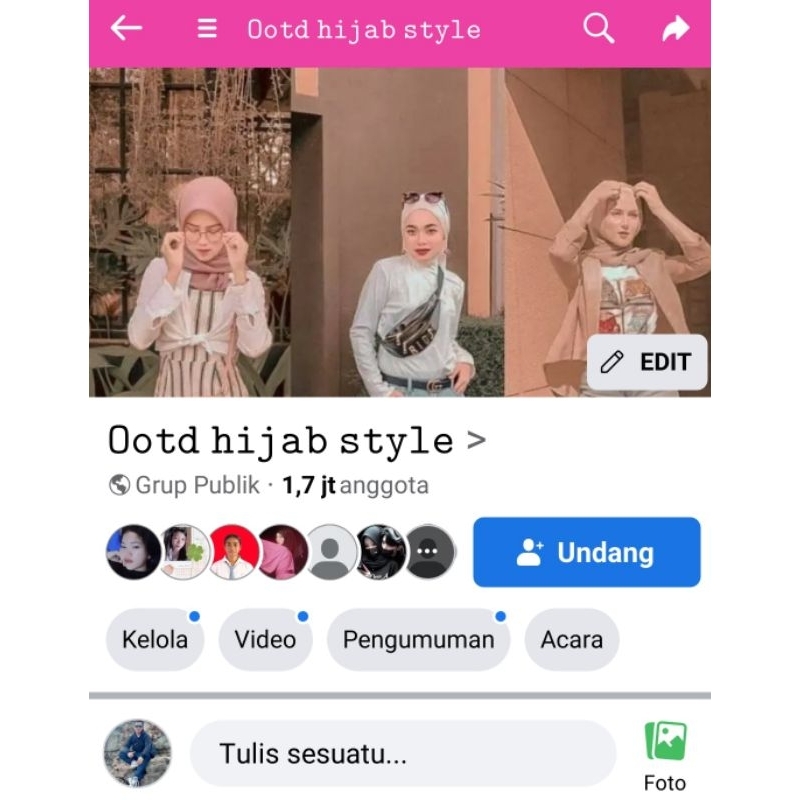 jual grup Facebook niche fashion , ootd , ciwi-ciwi