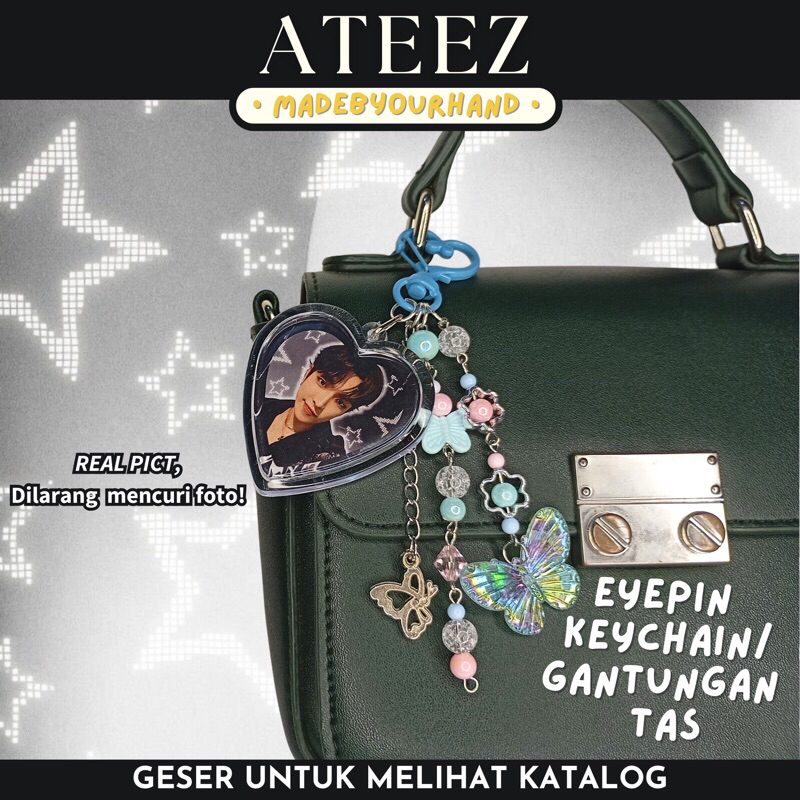 [ATEEZ] Eyepin Keychain/Keyring/Ganci ATEEZ