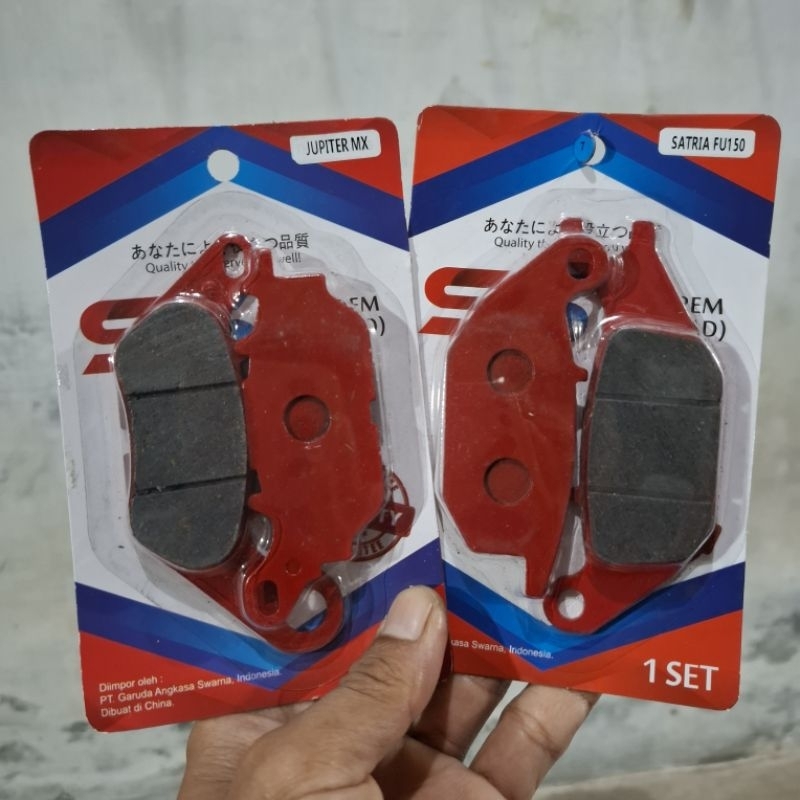 SS | Paket Dispad Cakram Depan-Belakang Kampas Rem All Vixion New /Jupiter Mx New -JMX