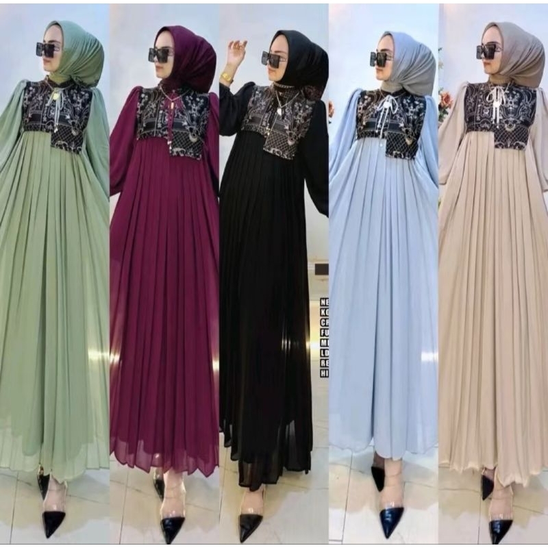 SHR MIDI DRESS UMPAK DADA BORDIL CERUTY