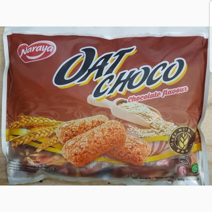 

Naraya Oat Choco 400GR Chocolate & Original BUNGKUS Isi (40pcs)