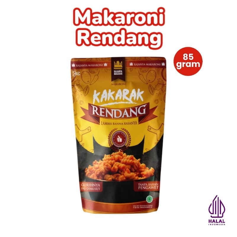 

KAKARAK - Makaroni Fusilli Rasa Rendang 85gr