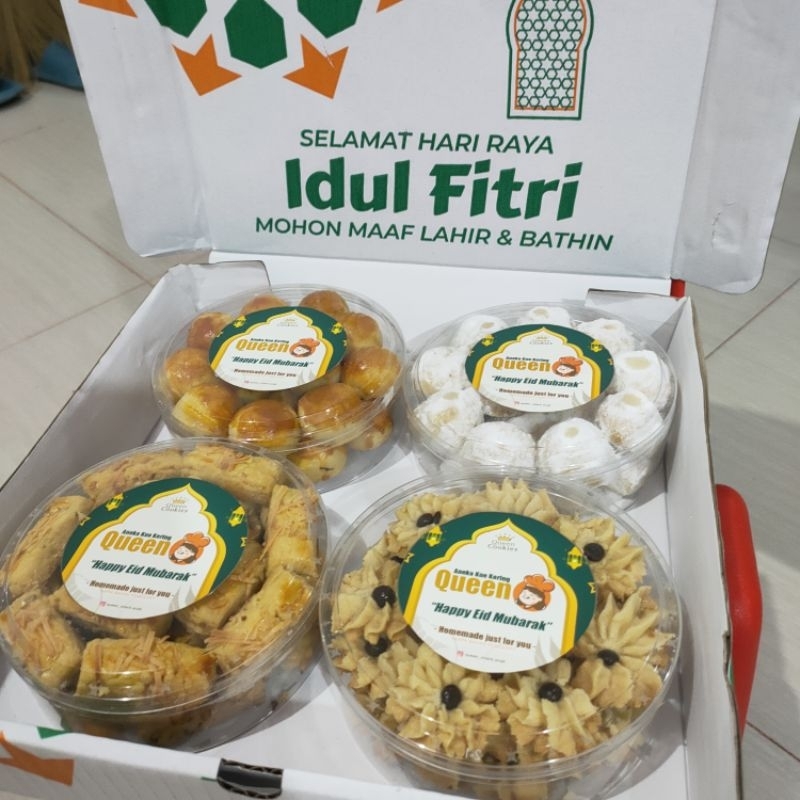 

Paket hampers kue kering idul fitri homemade