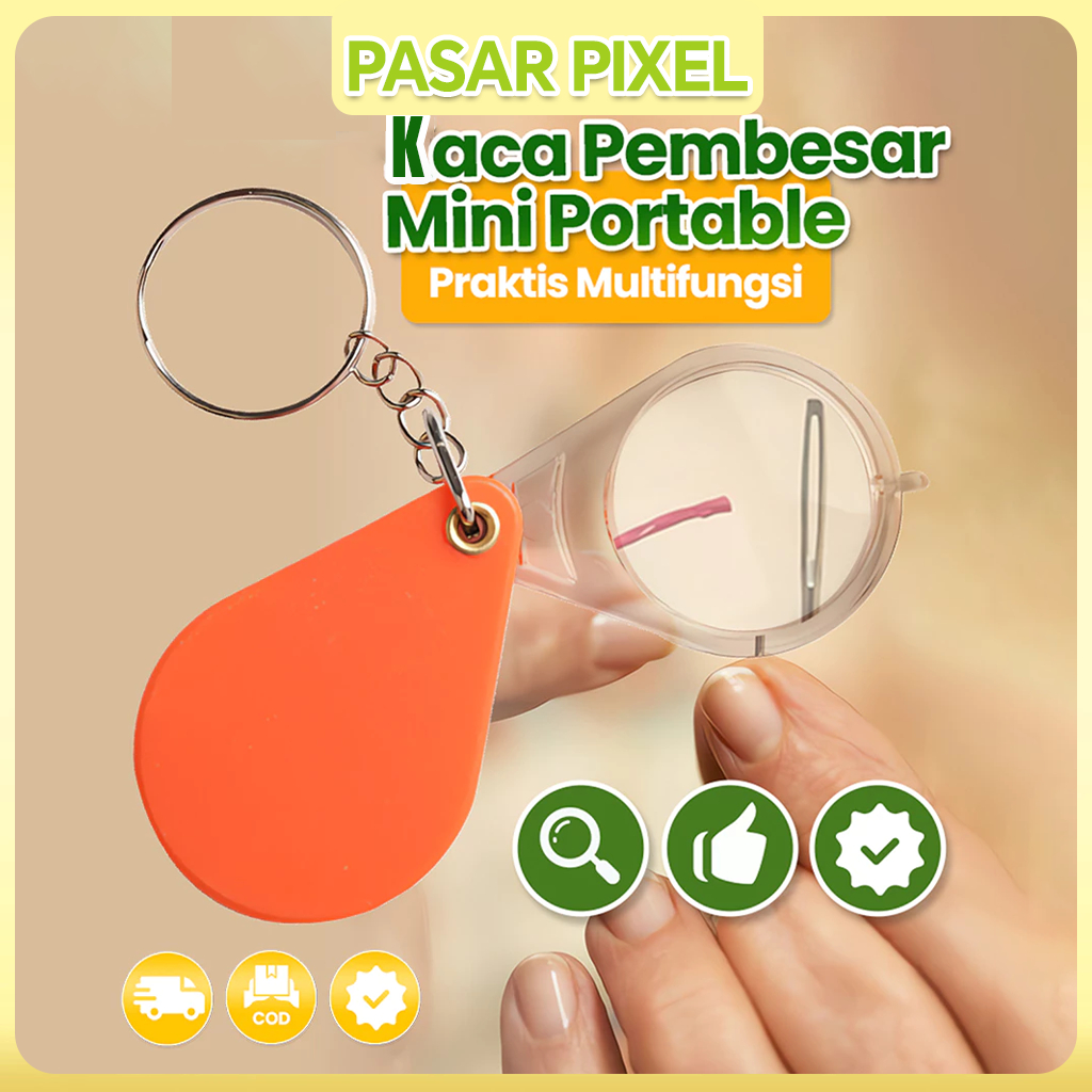 

Kaca Pembesar Lipat, Kaca Pembesar Portabel untuk Orang Tua, Kaca Pembesar Khusus, Gantungan Kunci Definisi Ultra Tinggi, Mini Genggam Daya Tinggi